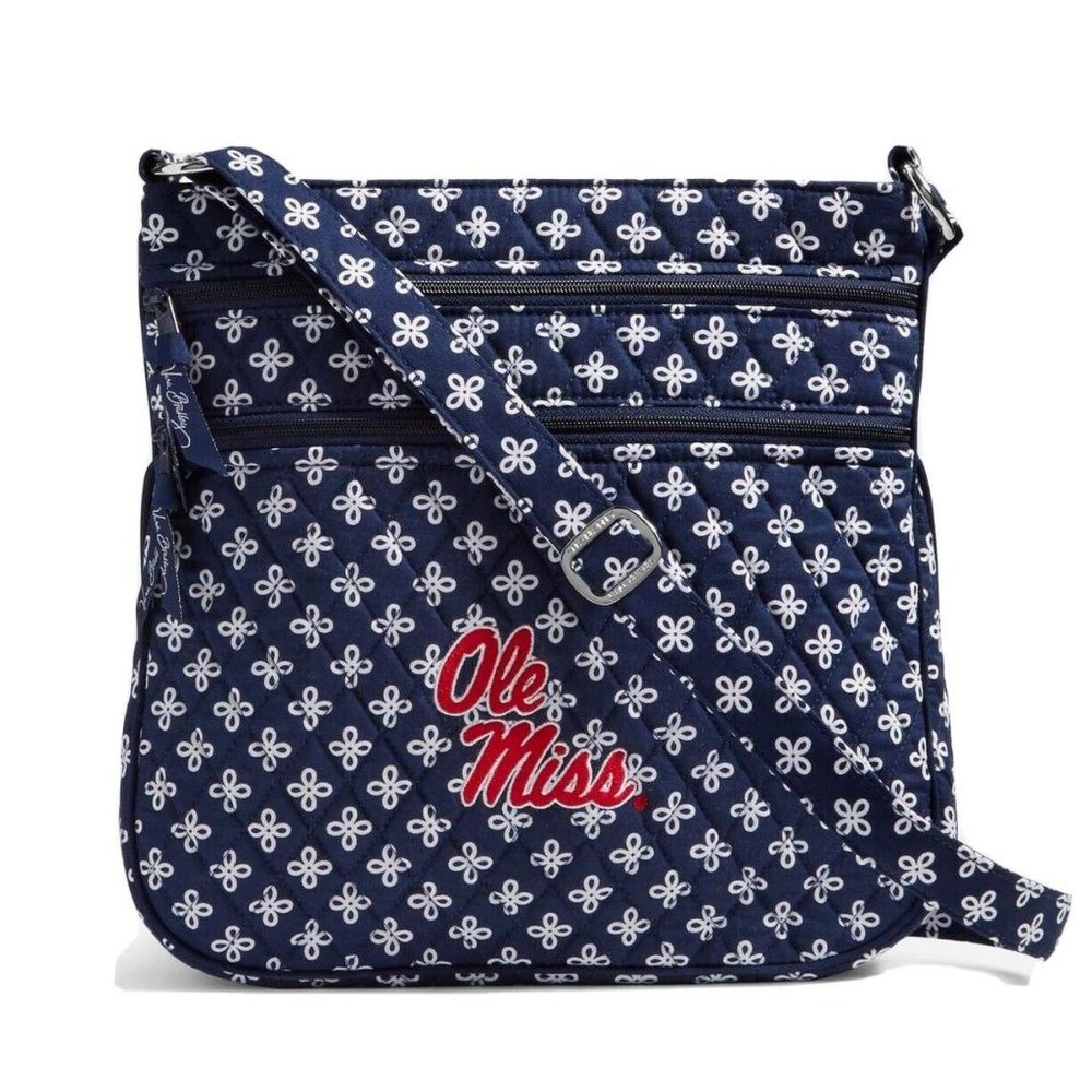 NWT Vera Bradley Collegiate Collection Triple Zip